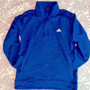 Men’s Adidas Sz-Medium Royal Blue Quarter-zip Pullover